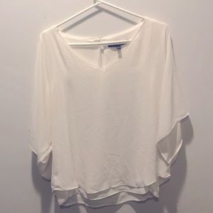 White House black market white blouse